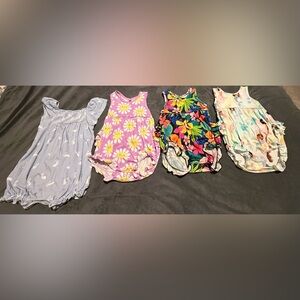 Little Sleepies Kids One Pieces - Blue, Pink, Black, Cream